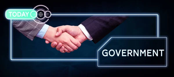 Inspiration Showing Sign Government Business Idea Group People Authority Govern — Fotografia de Stock