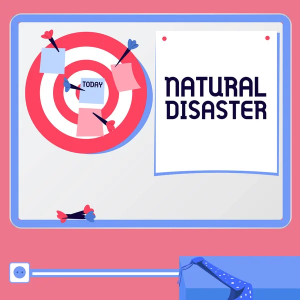 Inspiration Showing Sign Natural Disaster Conceptual Photo Occurring Course Nature — Fotografia de Stock