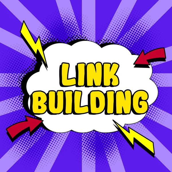 Handwriting text Link Building, Concept meaning SEO Term Exchange Links Acquire Hyperlinks Indexed