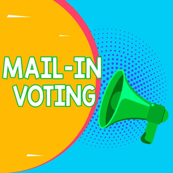 Text Caption Presenting Mail Voting Internet Concept Voting Election Ballot — Stock Fotó
