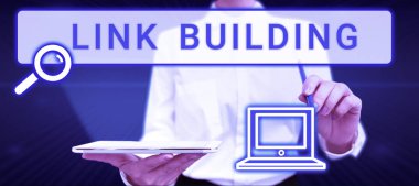 Bağlantı Oluşturma, İnternet Konsepti SEO Dönem Değişikliği Bağlantı Bağlantıları İndekslemesi gösteren metin işareti