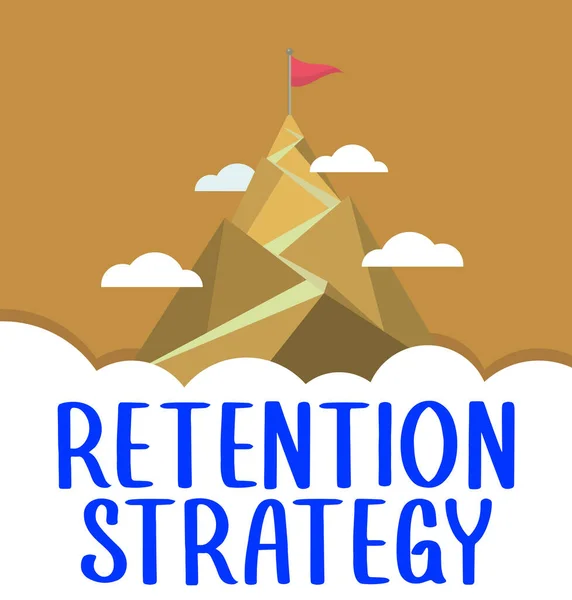 Çalışan Cirosunu Yıpranmasını Azaltmak Için Retention Strategy Business Idea Activities — Stok fotoğraf