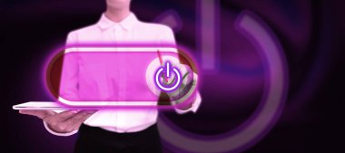 Man sitting at the table with laptop. Big white speech bubble for text overhead. Empty Dialog box on bright colored background. drawing illustration.