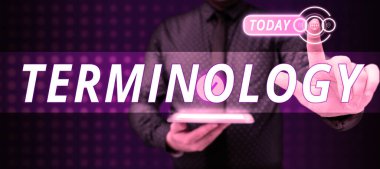 Metin Terminolojisi gösterimi yazılıyor, Çalışmalarda kullanılan terimler üzerine Sözcük Yazılıyor