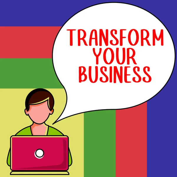 Transform Your Business Geschäftskonzept Energie Auf Innovation Und Nachhaltiges Wachstum — Stockfoto
