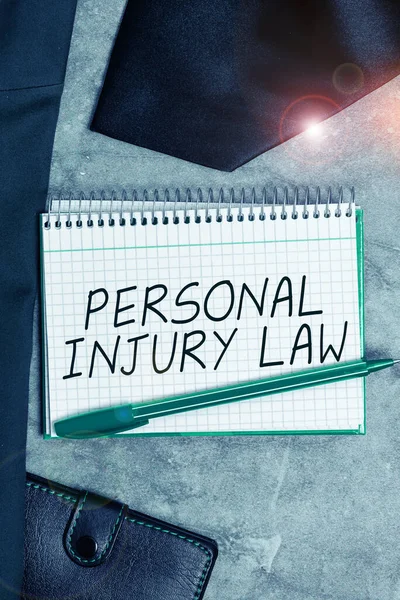 Conceptual caption Personal Injury Law, Word for being hurt or injured inside work environment