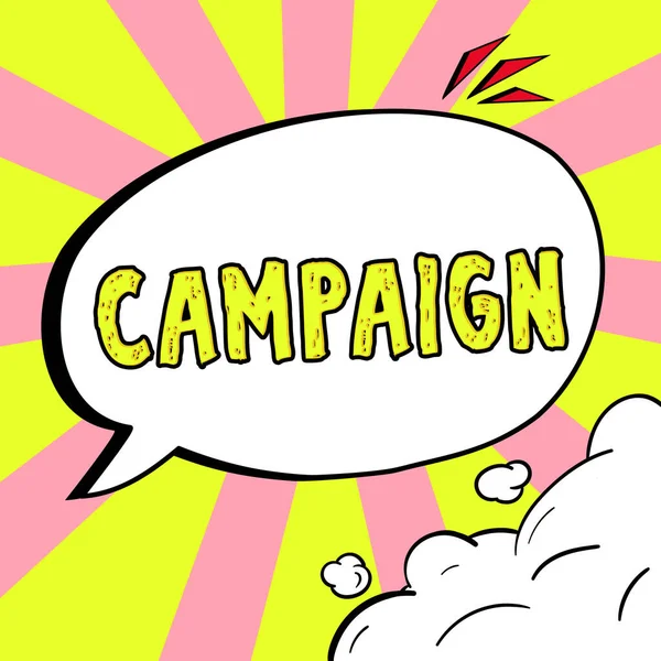 Assinar Exibindo Campanha Palavra Escrito Curso Organizado Ação Para Promover — Fotografia de Stock