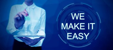 Kavramsal başlık Kolaylaştırırız, Çözümler sunma Sözcüğü daha kolay iş fikirleri yaratır