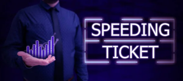Handwriting Text Speeding Ticket Business Overview Psychological Test Maximum Speed —  Fotos de Stock