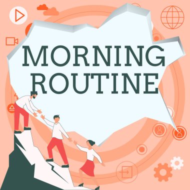 El yazısı metni Sabah Rutini, İnternet Konsepti Tüketici çıkarları veya ürün araştırması