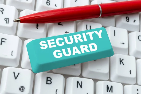 Conceptual caption Security Guard, Business idea tools used to manage multiple security applications