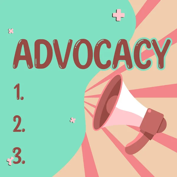 Writing Displaying Text Advocacy Business Overview Profession Legal Advocate Lawyer — Stockfoto