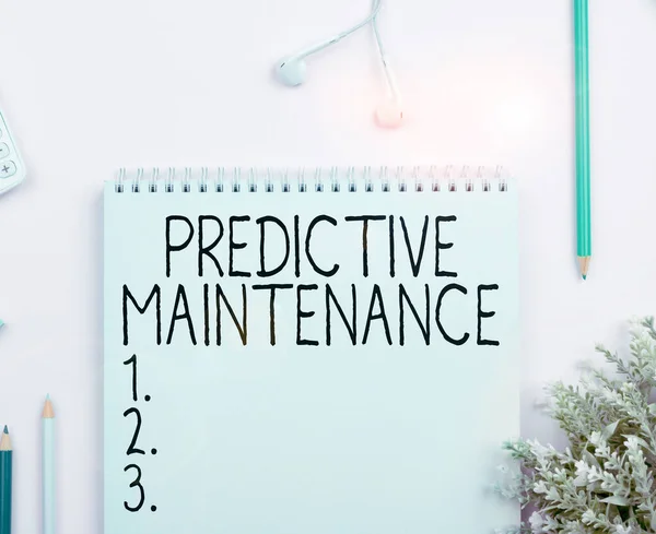 Sign Displaying Predictive Maintenance Conceptual Photo Predict Equipment Failure Condition — Foto Stock