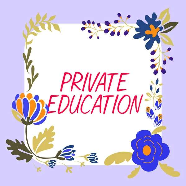 Konzeptionelle Darstellung Private Bildung Geschäftskonzept Zugehörigkeit Bestimmten Personen Oder Gruppen — Stockfoto