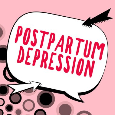 El yazısı işareti Doğum Sonrası Depresyonu, İş genel değerlendirmesi Doğumdan sonra yoğun depresyon içeren bir ruh hali bozukluğu