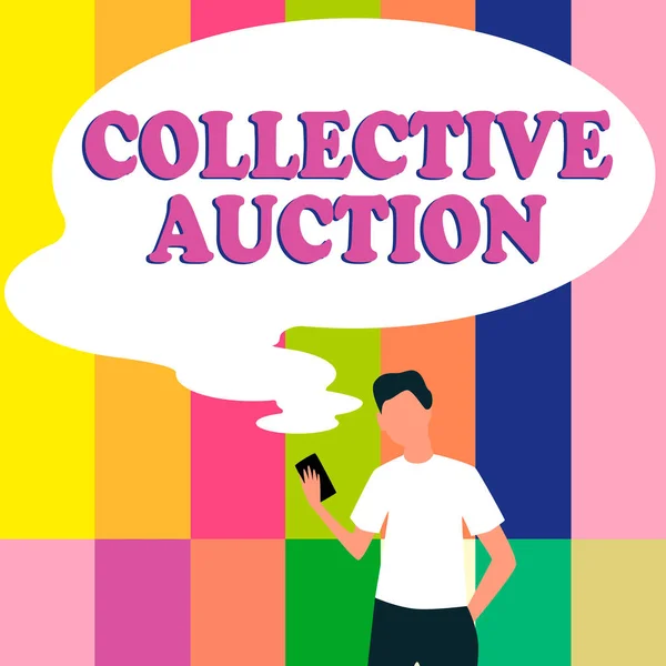 Handwriting Text Collective Auction Business Showcase Gathering Measuring Information Variables — 스톡 사진