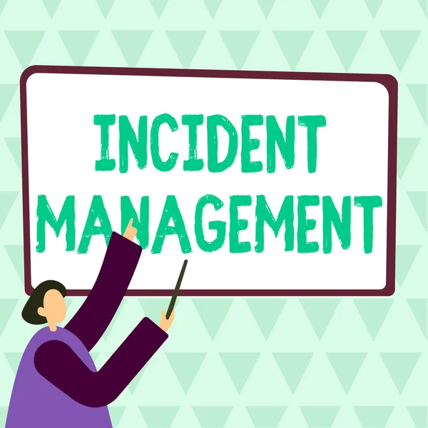 Writing Displaying Text Incident Management Business Idea Process Return Service — Stok fotoğraf