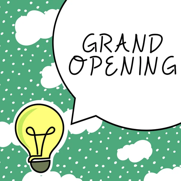 Conceptual Display Grand Opening Business Showcase Ribbon Cutting New Business — 스톡 사진