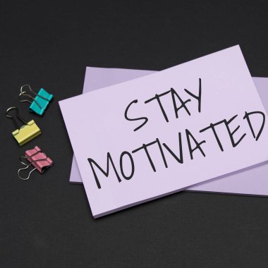 Conceptual caption Stay Motivated, Conceptual photo Reward yourself every time you reach a goal with knowledge