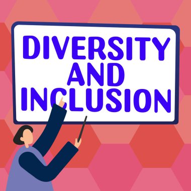 İşaret farklılığı ve dahil etme, iş konsepti aralığı insan farklılığı ırk cinsiyetini içerir