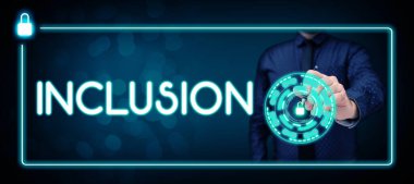 El yazısının içeriği, grup veya yapıya dahil olmak da dahil olmak üzere kavramsal fotoğraf eylem durumu