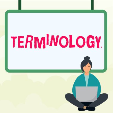 Handwriting text Terminology, Business approach Terms used with particular technical application in studies
