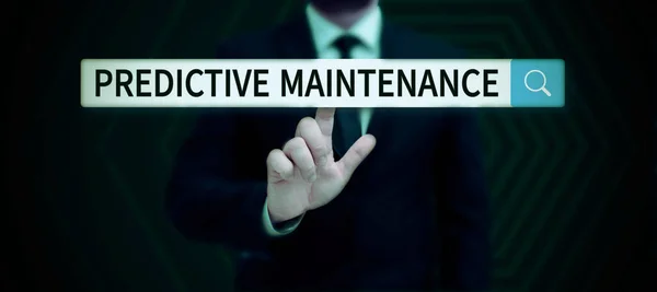 Sign Displaying Predictive Maintenance Concept Meaning Predict Equipment Failure Condition — Foto Stock
