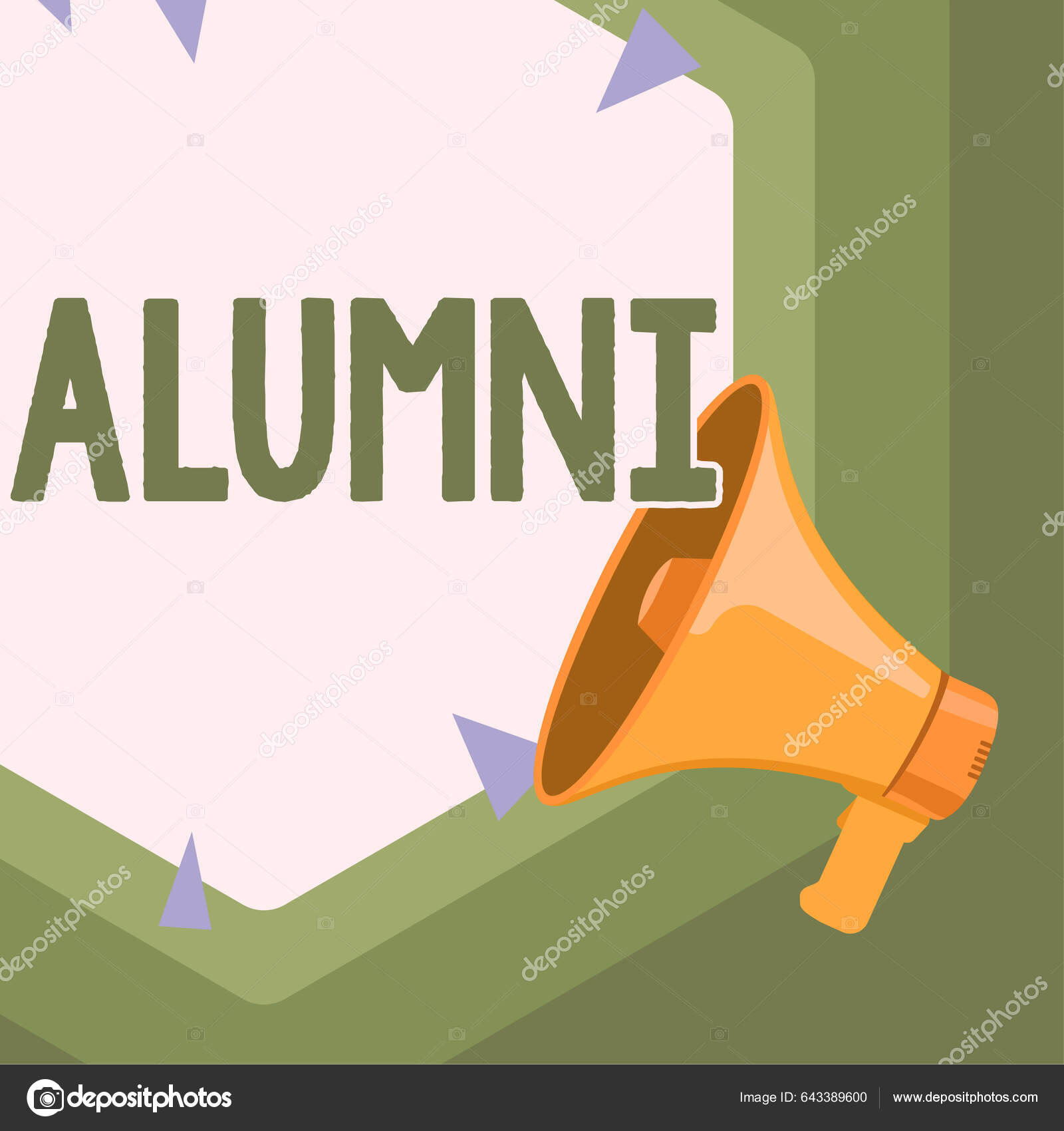 Sign Displaying Alumni Word Written Former Pupil Student Especially