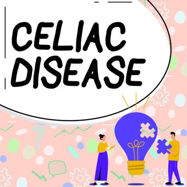 Kavramsal gösterim Celiac Hastalığı, İş Fikri İnce bağırsak Gluten Sindirim Sorununa karşı aşırı duyarlıdır