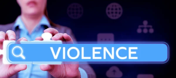 Conceptual Display Violence Conceptual Photo Use Physical Force Injure Abuse — Foto Stock