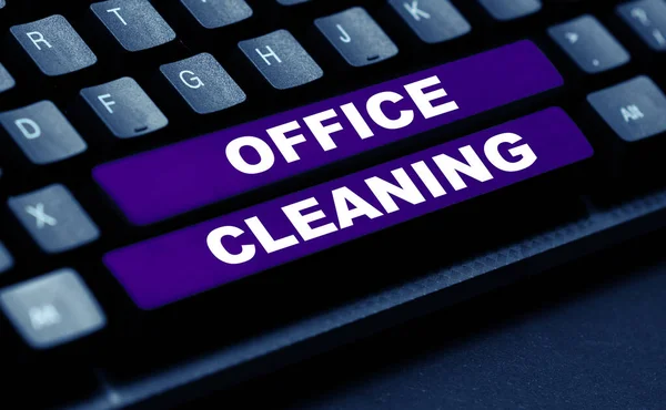 Handwriting Text Office Cleaning Business Concept Action Process Cleaning Office — Stockfoto