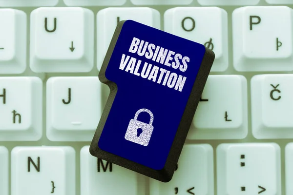 Handwriting Text Business Valuation Business Overview Determining Economic Value Whole — Foto Stock