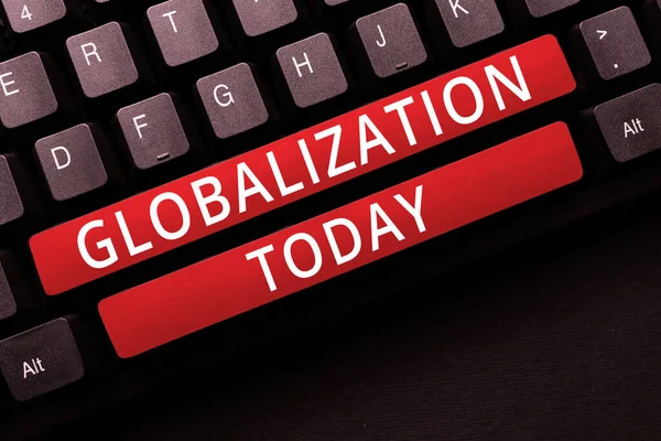 Conceptual Caption Globalization Business Concept Development Increasingly Integrated Global Economy — 스톡 사진