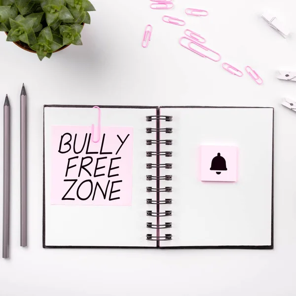 Κείμενο Που Δείχνει Έμπνευση Bully Free Zone Business Showcase Σέβεστε — Φωτογραφία Αρχείου