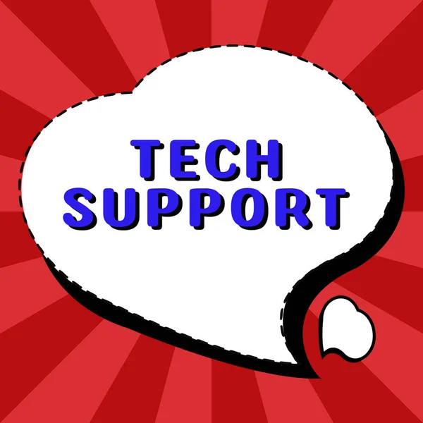Konzeptionelle Bildunterschrift Tech Support Business Overview Unterstützung Von Personen Die — Stockfoto