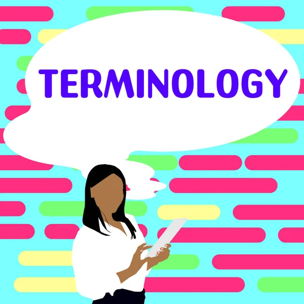 Signal Terminology 문서를 연구에 기술적 응용에 아이디어 — 스톡 사진