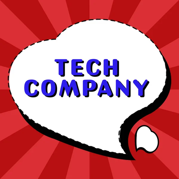 Conceptual Display Tech Company Business Idea Company Invents Innovates Solutions — Foto de Stock