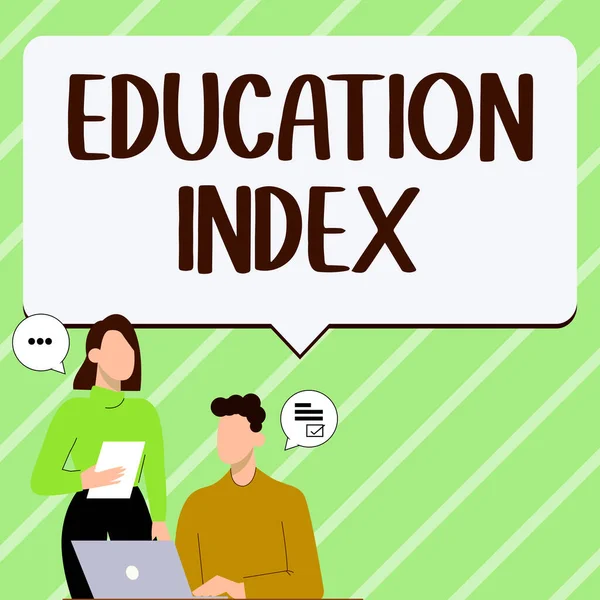 Sign Displaying Education Index Business Idea Aiming Meet Learning Needs — Stockfoto