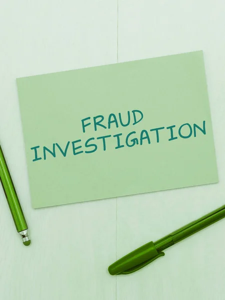 Handwriting Text Fraud Investigation Word Process Determining Whether Scam Has — Stock Photo, Image