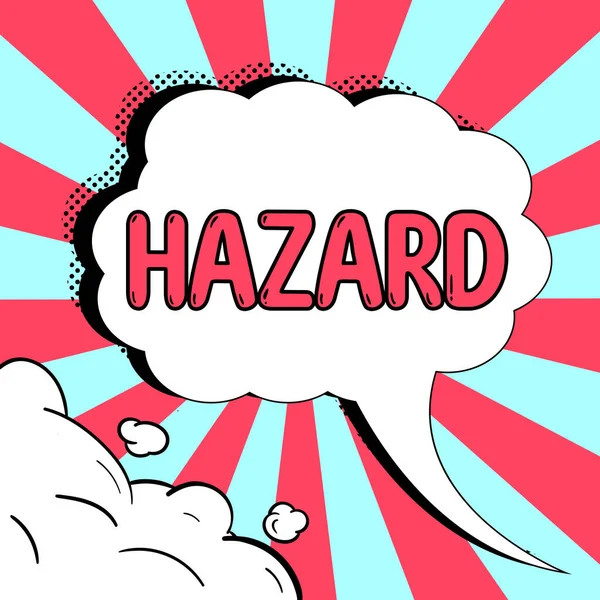 Text Caption Presenting Hazard Business Approach Account Statement Describing Danger — Φωτογραφία Αρχείου