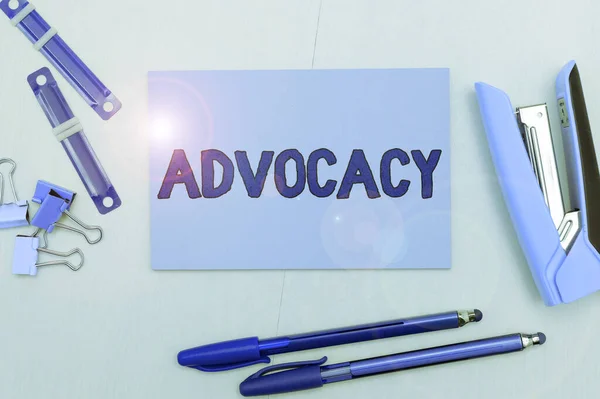 Sign Displaying Advocacy Conceptual Photo Επάγγελμα Δικηγόρου Δικηγόρος Εργασία Δημόσια — Φωτογραφία Αρχείου