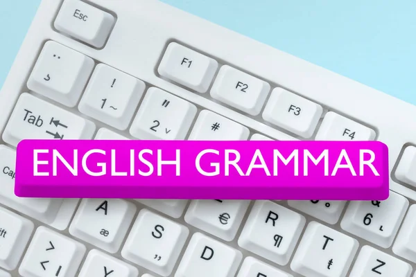 Englisch Grammatik Business Overview Kurse Decken Alle Sprach Und Schreibniveaus — Stockfoto