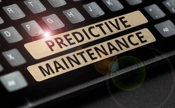 Writing Displaying Text Predictive Maintenance Word Written Predict Equipment Failure — Foto Stock