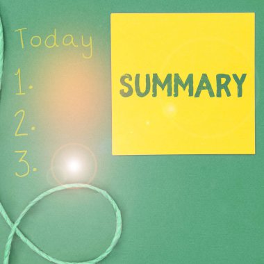 Kavramsal başlık Özeti, İş Özeti Özeti Özet Özeti Özet Özeti Kısaltılmış sürümü