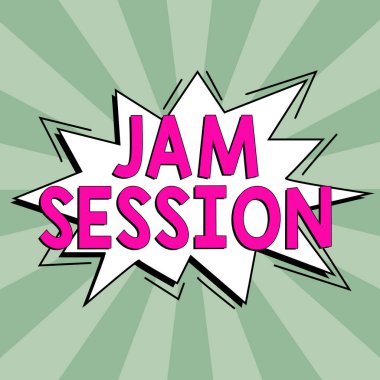 El yazısı Jam Session, Kavramsal fotoğraf doğaçlama performansı bir grup müzisyen tarafından