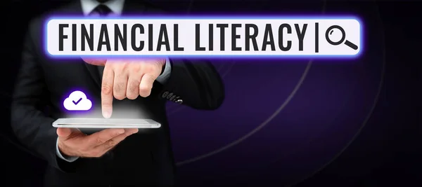 Tekst Pokazujący Inspirację Literatura Finansowa Pojęcie Rozumienia Wiedzy Temat Tego — Zdjęcie stockowe
