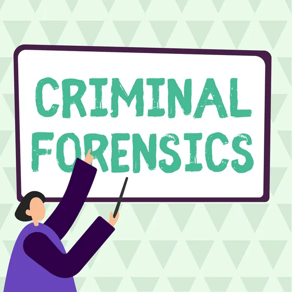 Conceptual Caption Criminal Forensics Business Showcase Federal Offense Actions Illegal — Foto Stock