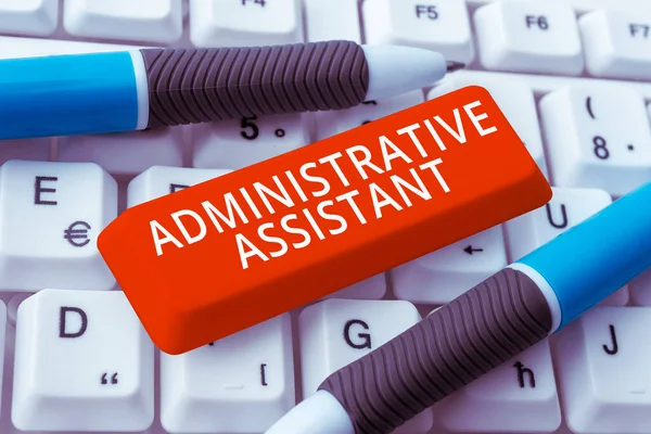 Conceptuele Weergave Administratieve Assistent Zakelijke Aanpak Administratie Ondersteuning Specialist Clerical — Stockfoto