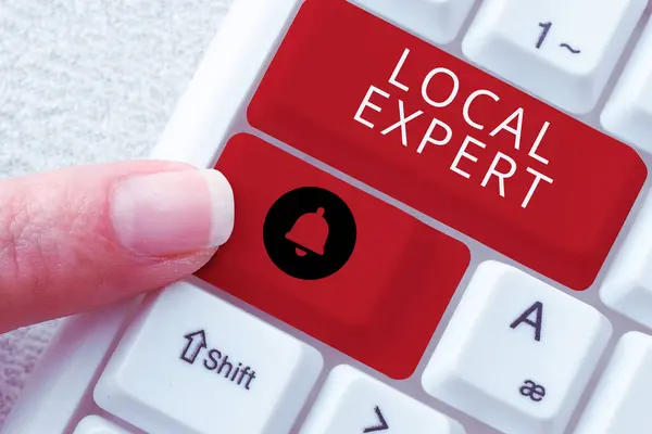 Conceptual Display Local Expert Business Idea Offers Expertise Assistance Booking — Stock Photo, Image