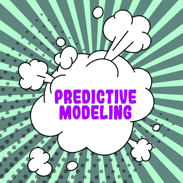 Text Caption Presenting Predictive Modeling Conceptual Photo Maintenance Strategy Driven — 스톡 사진